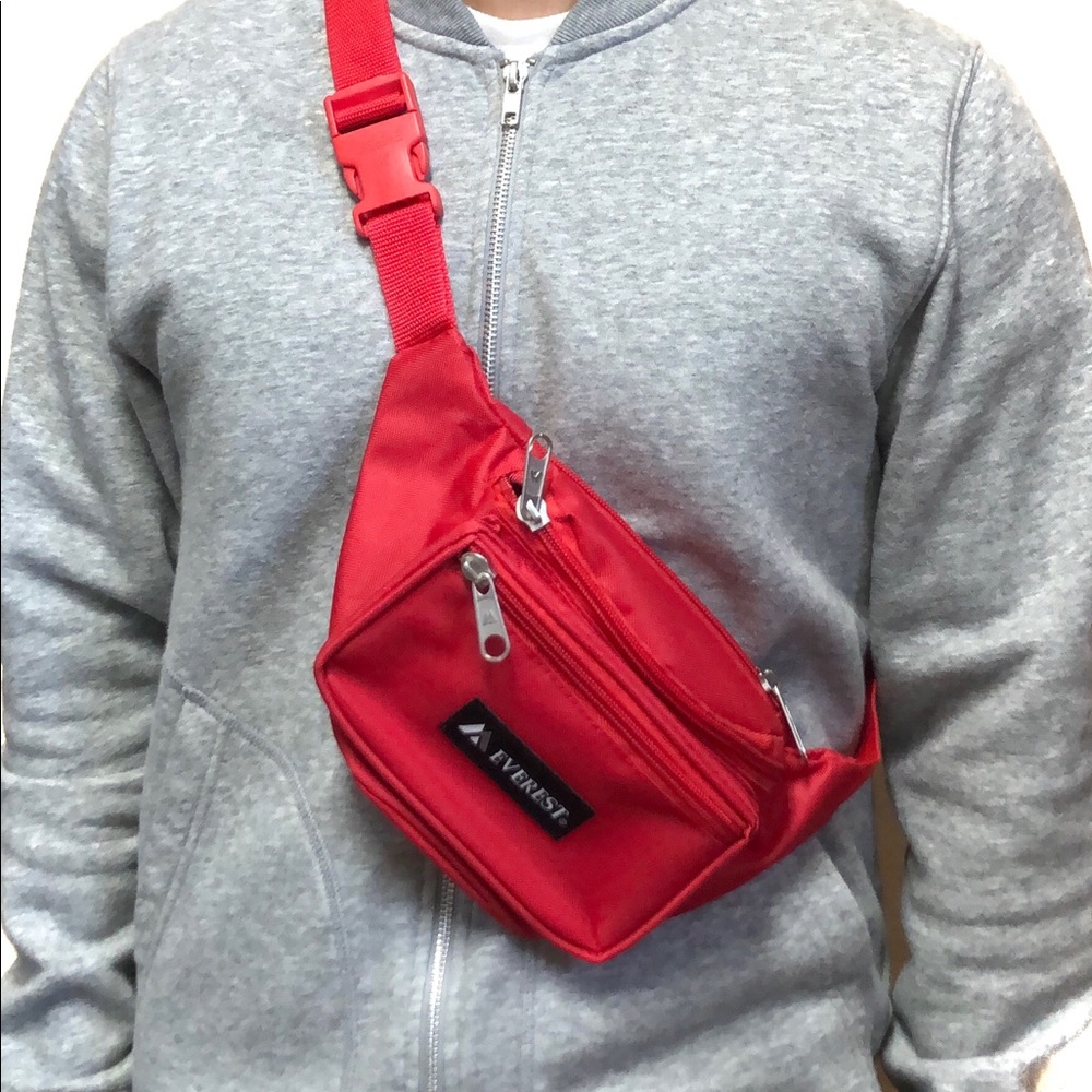 Waist hip fanny pack side crossbody travel bag